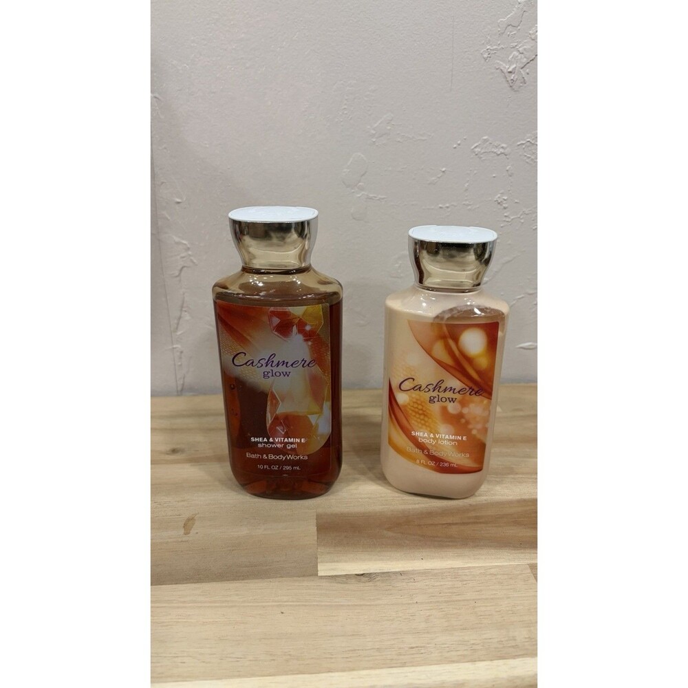 Bath & Body Works Cashmere Glow Shower Gel & Body Lotion Set, Shea Vit E